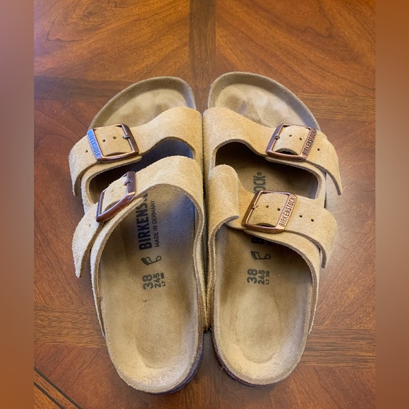 Birkenstock Arizona Suede Sandals size 38 (7/7.5). - Picture 1 of 8